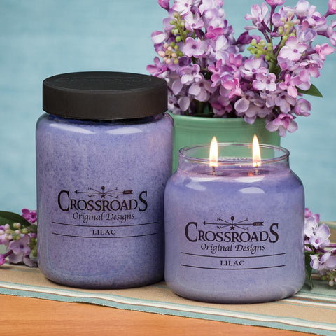 Crossroads Original Designs Lilac Scented Jar Candles