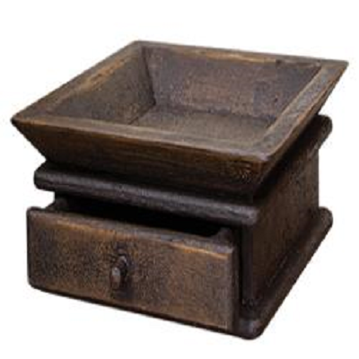 Aged Tray With Drawer