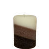 Armadilla Wax Works Cafe Latte 3 x 4 Inch Fragrance Layer Pillar Candle