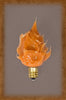 Large Silicone Campfire Bulb ~ Orange