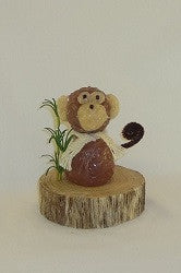 Battery Operated Monkey On A Log Candle