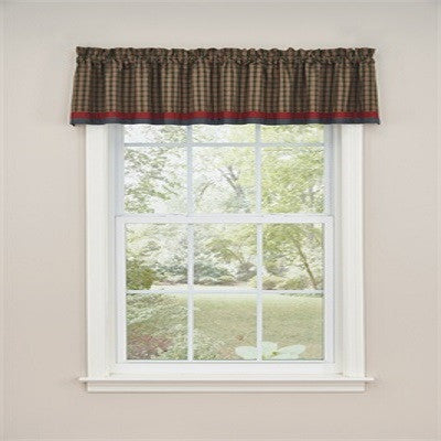 Cabin in the Pines Lined Border Valance
