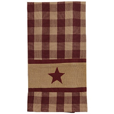 Cranberry Country Star Towel