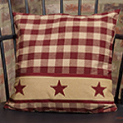 Cranberry Country Star Pillow