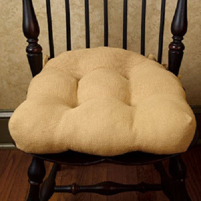Cotton Burlap Chair Pad