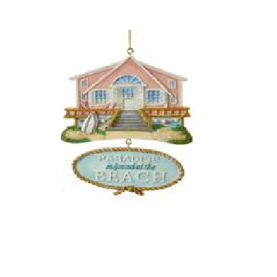 Kurt S. Adler Beach House With Dangle Ornament