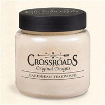 Crossroads Original Designs Caribbean Teakwood Scented Jar Candles