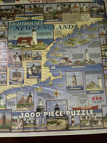Lighthouses of New England - White Mountain Puzzles