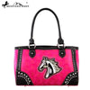 Montana West Horse Collection Handbag ~ Hot Pink