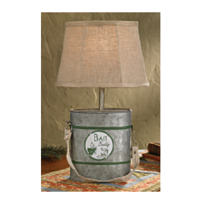 Minnow Bucket Lamp With Shade