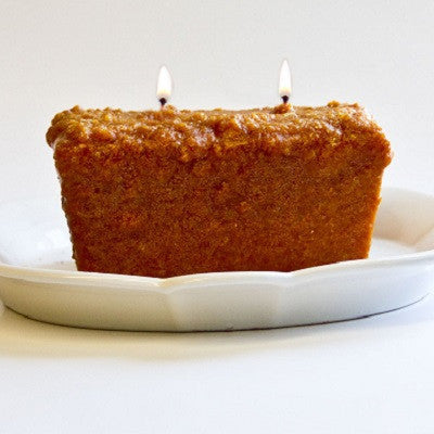 Warm Glow Pumpkin Crumb Cake Scented Two Wick Loaf Candle