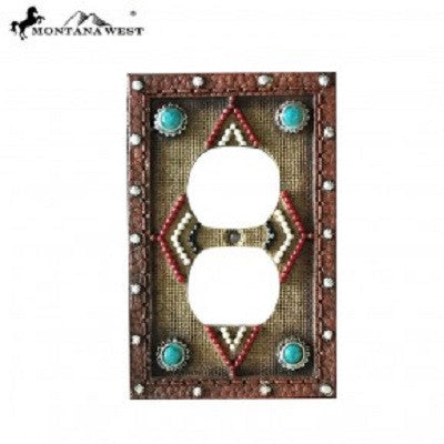 Montana West Leather-Like Aztec Design Outlet Cover