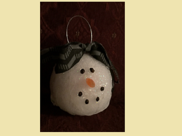 Silicone Snowman Ornament