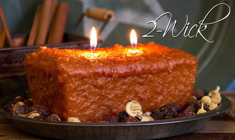Warm Glow Scented Two Wick Loaf Candles