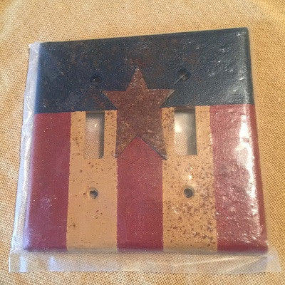 Americana Double Switch Plate