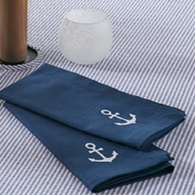 Anchor Embroidered Napkin