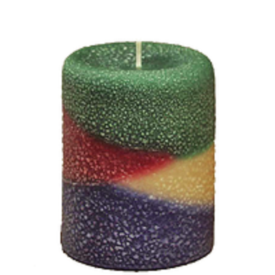 Armadilla Wax Works 3 x 4 Inch Northwoods Fragrance Layer Pillar Candle