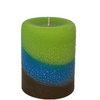 Armadilla Wax Works Raindance 3 x 4 Inch Fragrance Layer Pillar Candle