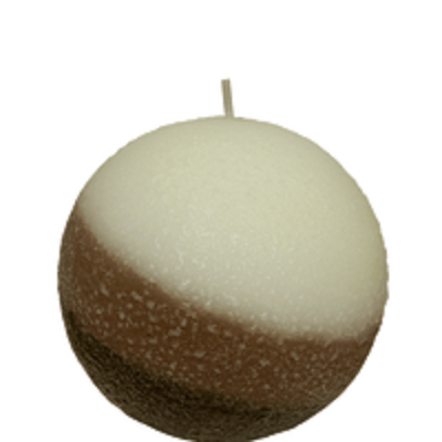 Armadilla Wax Works Cafe Latte 4 Inch Fragrance Layer Ball Candle