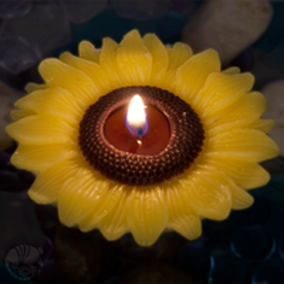 3 Inch Sunflower Floating Candle