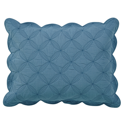 Azure Solid Standard Pillow Sham