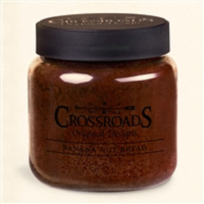 Crossroads Original Designs 16 Ounce Banana Nut Bread Scented Jar Candle