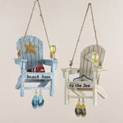 Beach Chair Ornament With Flip Flops