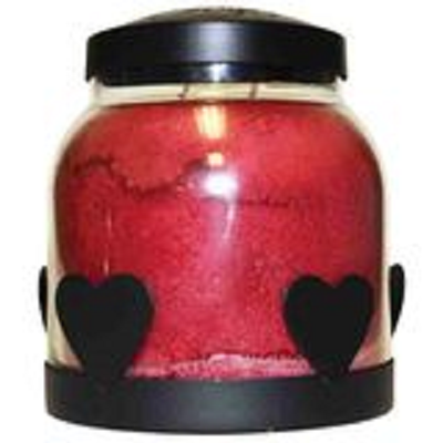 Black Metal Heart Jar Candle Tray