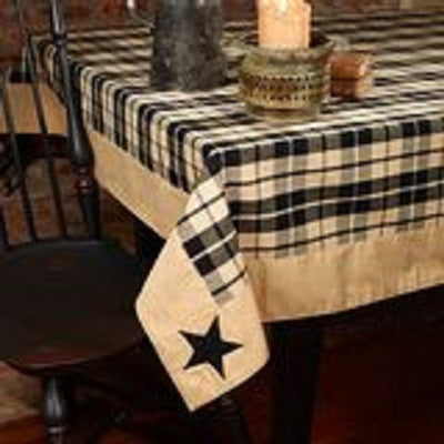 Black Star Farmhouse Tablecloth