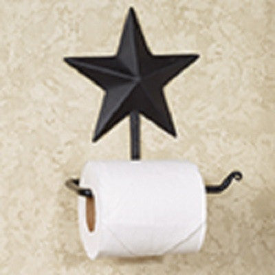 Black Star Toilet Paper Holder