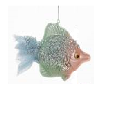 Kurt S. Adler Glass Glittered Fish Ornament