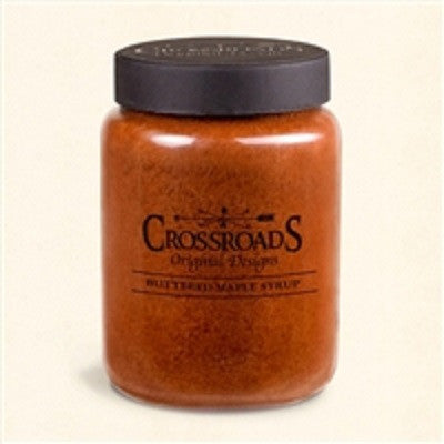 Crossroads 26 Ounce Buttered Maple Syrup Scented Jar Candle