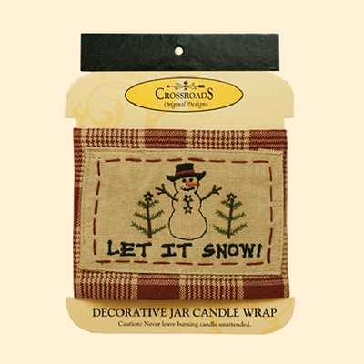 Let It Snow Jar Candle Wrap