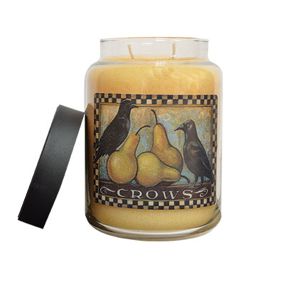 Crow and Pears Sweet Pear Crisp Scented 26 oz Jar Candle