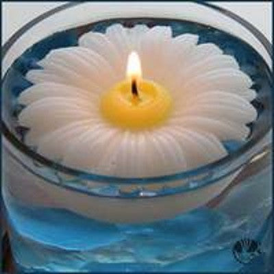 Daisy Floating Candle by Armadilla Wax Works