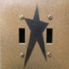 Primitive Star Double Switch Cover