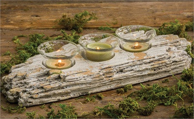 Driftwood Tealight Candle Holder