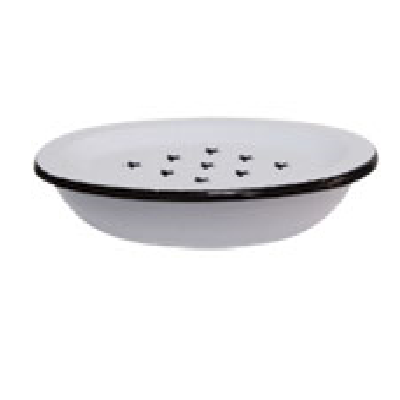 Oval Enamelware Soap Dish