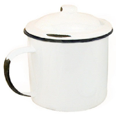 Enamelware Mug With Lid