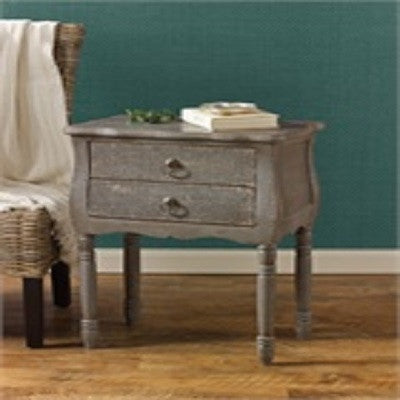 Aged Gray Accent Table