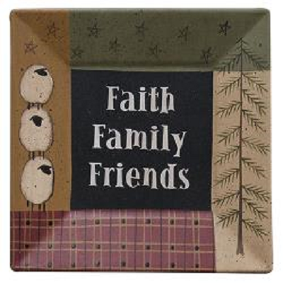 Faith Family & Friends Plate