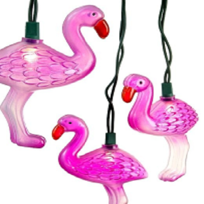 Kurt S. Adler Pink Flamingo String Lights