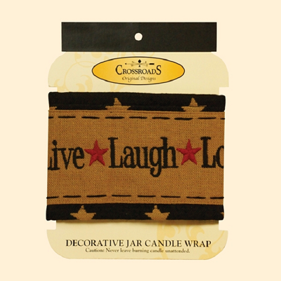 Live Laugh Love Jar Candle Wrap