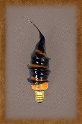 Silicone Twist Bulb ~ Orange & Black