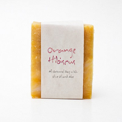 Orange Hibiscus Scented Bar Soap