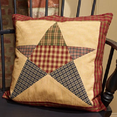 Rebecca's Star Patchwork 16 Inch Pillow