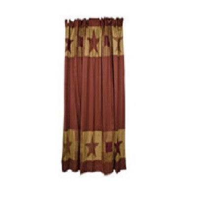 Rustic Star Shower Curtain