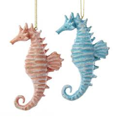 Kurt S. Adler Glitter Seahorse Ornament