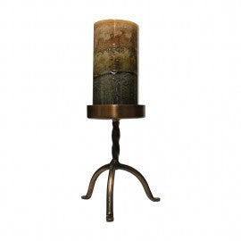 Copper 6 Inch Pillar Candle Holder