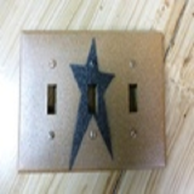 Primitive Triple Star Switch Plate Cover